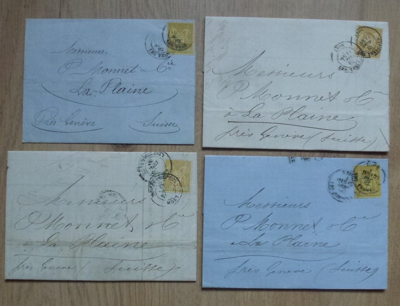 Alle Briefmarken: Sammlung ++ 11 alte Frankreich Briefe um 1882 – Gebraucht aus Walkringen von Casablanca777 2