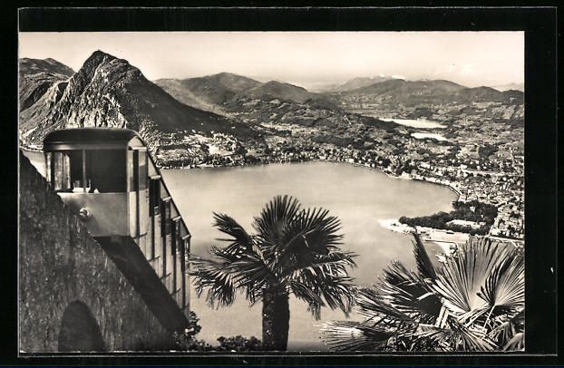 Ansichtskarten: Lugano, Funicolare Monte Bre, Bergbahn – Gebraucht aus Berlin von bartko-reher