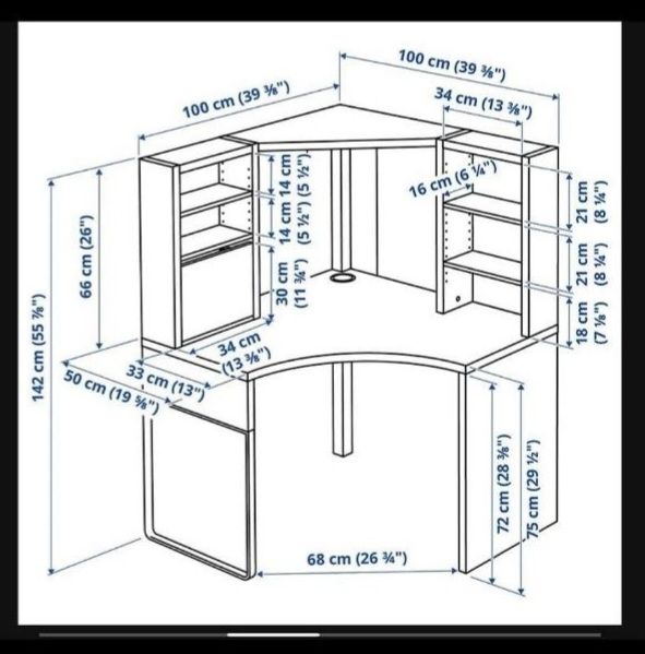 Ikea Schreibtische: Eckschreibtisch weiss IKEA – Defekt aus Seuzach von hwulf 2