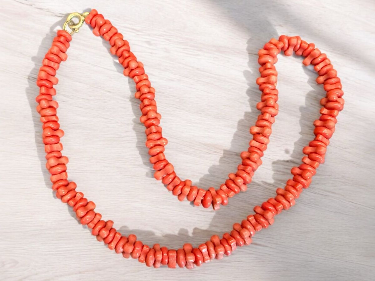 Catenine: Bambù Korallenkette, Vintage – Usato da Lamone venduto da LaCantinaMagica 4