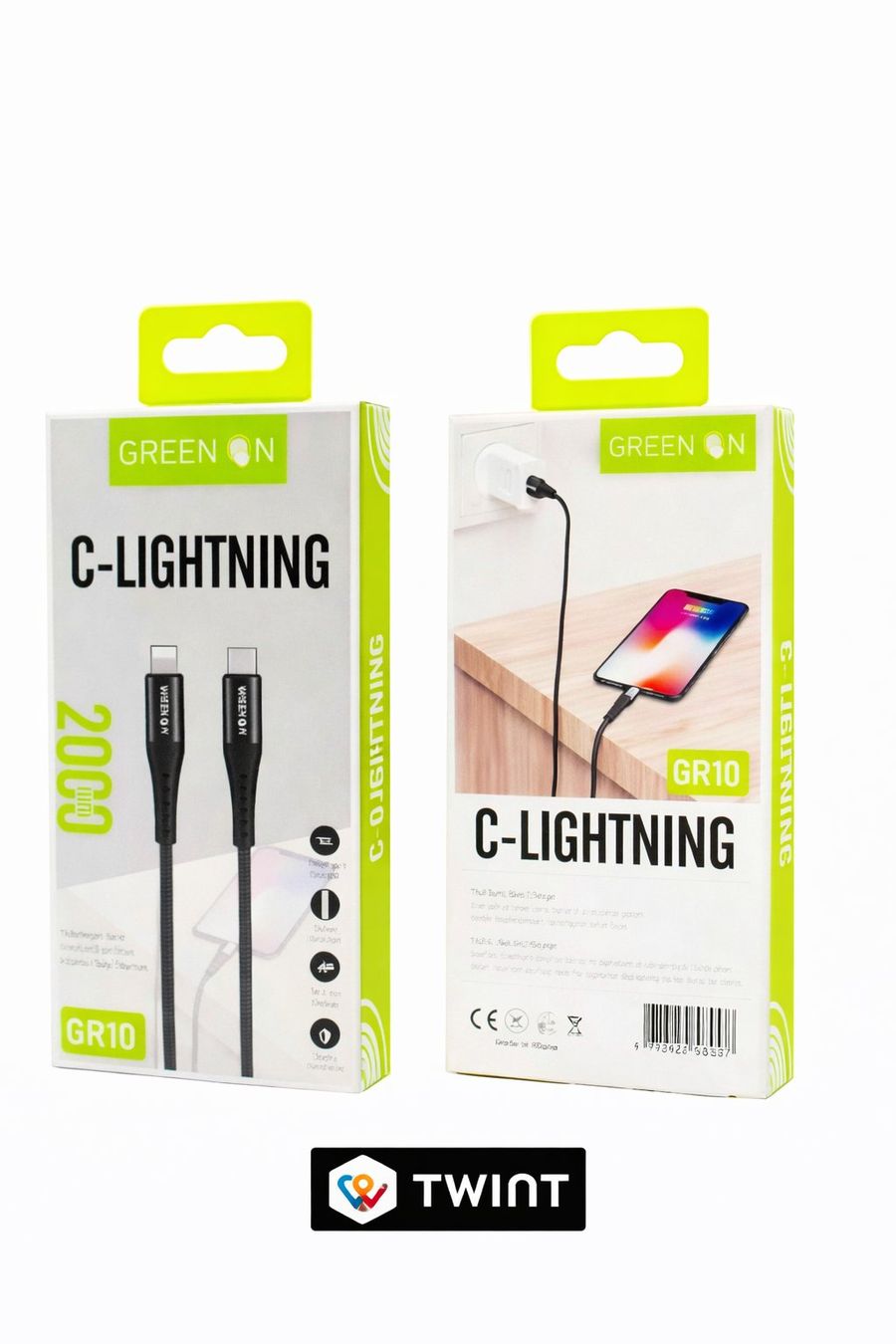 Cavi: Lightning auf USB C Daten Ladekabel - Schwarz 2m – Nuovo e nell'imballaggio originale da Luzern venduto da Waince786