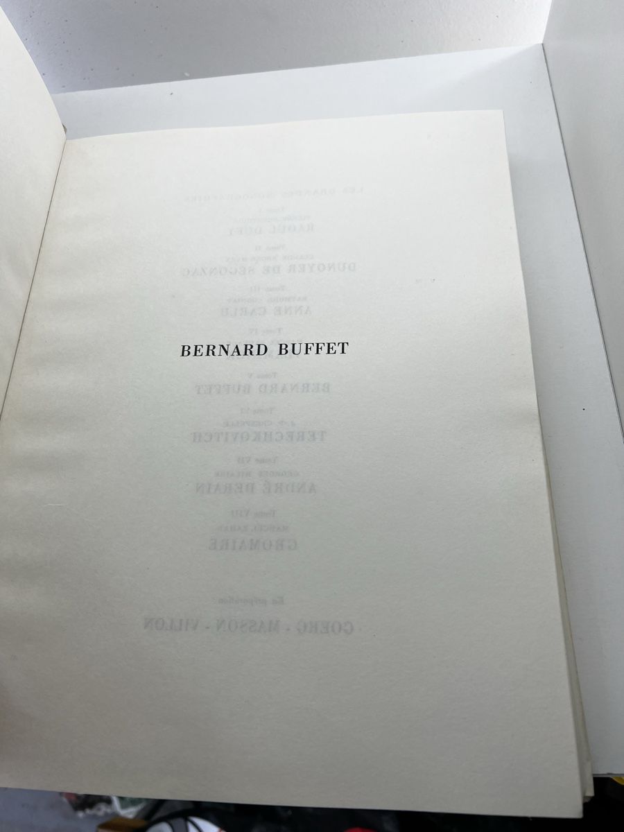 Libri: Bernard Buffet Editeur Pierre Cailler 1958 – Usato da Wettingen venduto da NickInc 1