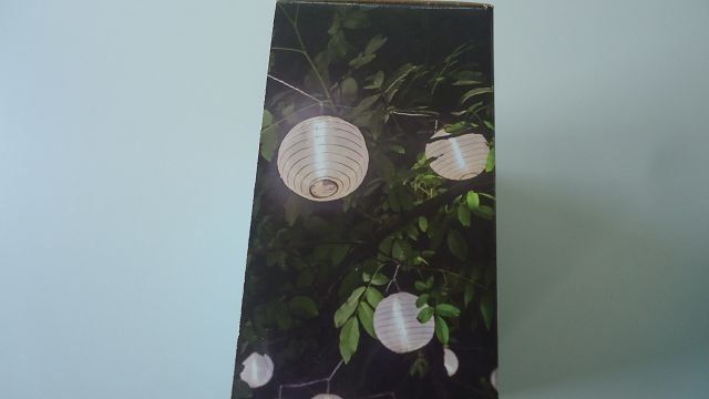 Ghirlande e barre luminose: Solar Lichterkette 10 Laternen weiss neu – Nuovo e nell'imballaggio originale da Ergisch venduto da Baluna24 1