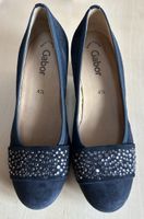 Gabor Pumps nachtblau mit Glitzer Gr. 4,5 / 37,5