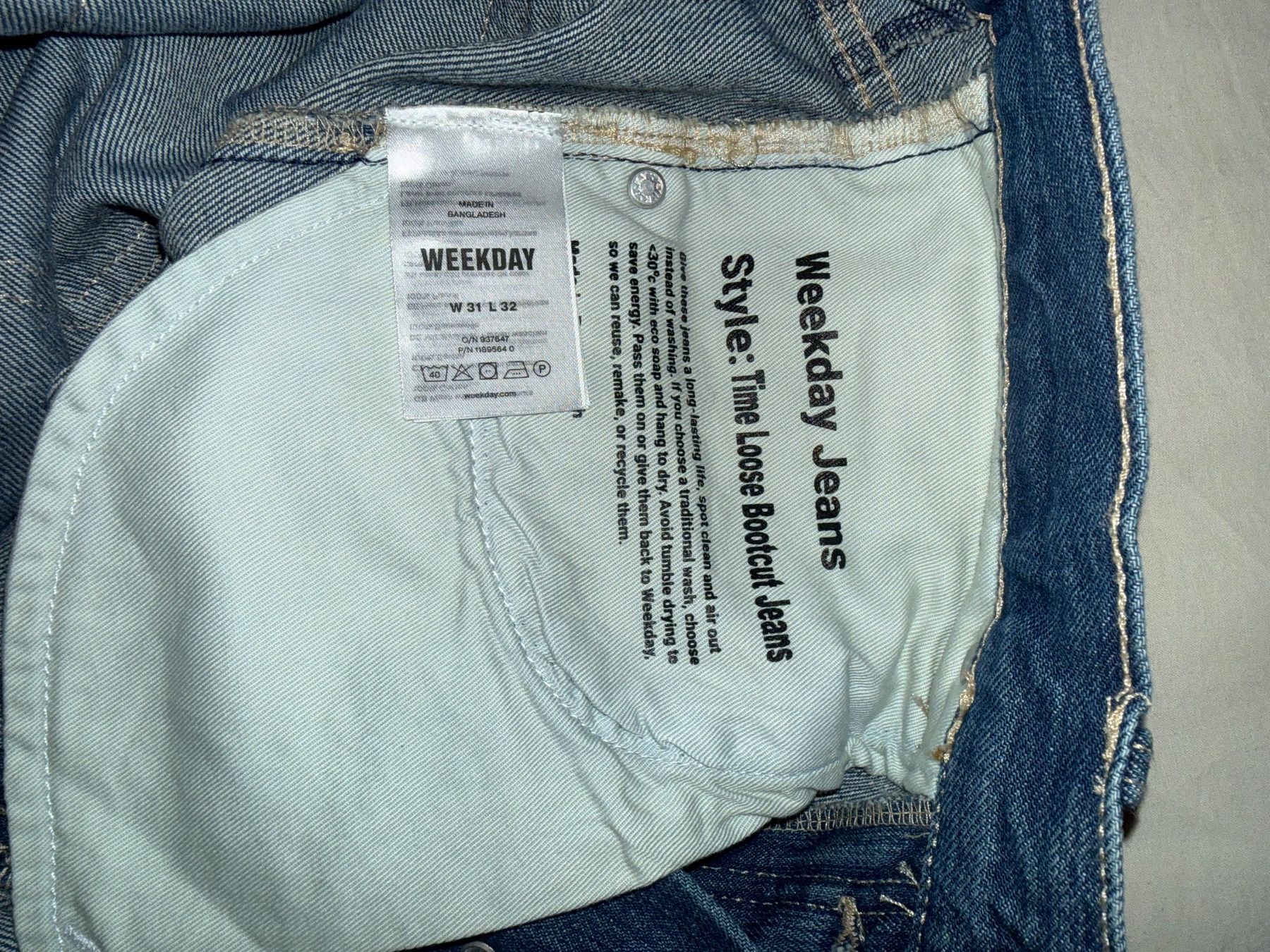 Weekday Jeans: Weekday Loose Bootcut Jeans – Usato da Eggersriet venduto da val_qvv2 5