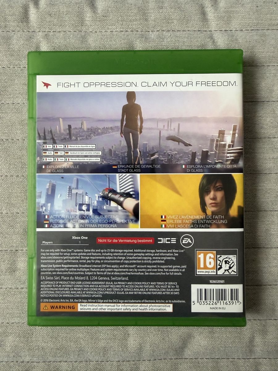 Microsoft Spiele: Mirror's Edge Catalyst für Xbox One – Gebraucht aus Thunstetten von Virus_33 2