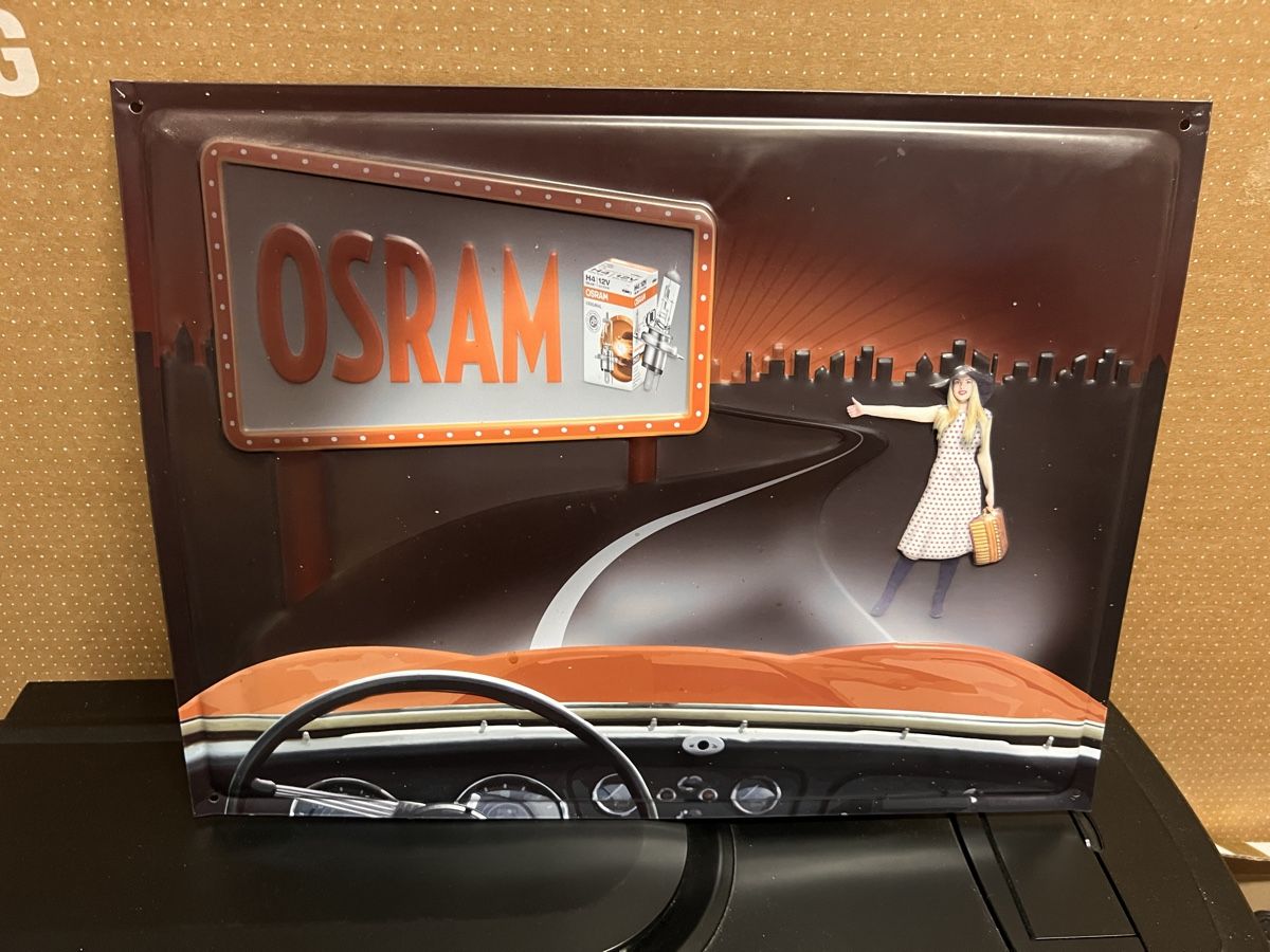 Osram Schilder: Osram Blechschild – Neu (gemäss Beschreibung) aus Murgenthal von pae_2smr