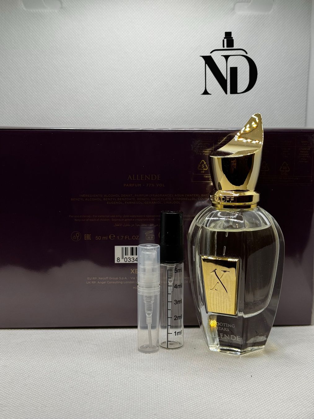Xerjoff Profumi & Eau de Toilette: Xerjoff Allende 2ml Abfüllung Duftprobe Probe – Nuovo (secondo la descrizione) da Rünenberg venduto da Alina_nischenduft