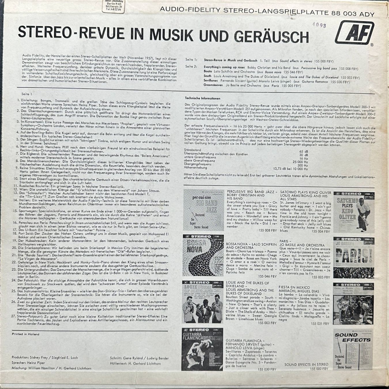 Dischi in vinile: Stereo Revue in Musik und Geräusch – Usato da Feldbach venduto da CDF10 1