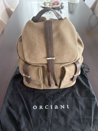 Orciani Rucksack Canvas & Leder,  NEU NP CHF 798.-