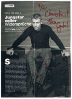 Max Riemelt Autogramm signiert Magazinbild 20x30cm
