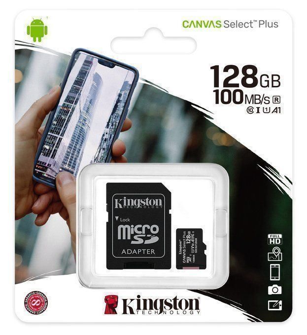 Kingston Speicherkarten: Kingston MicroSD 128GB CANVAS Select+ – Neu und originalverpackt aus Oberlunkhofen von Itsale