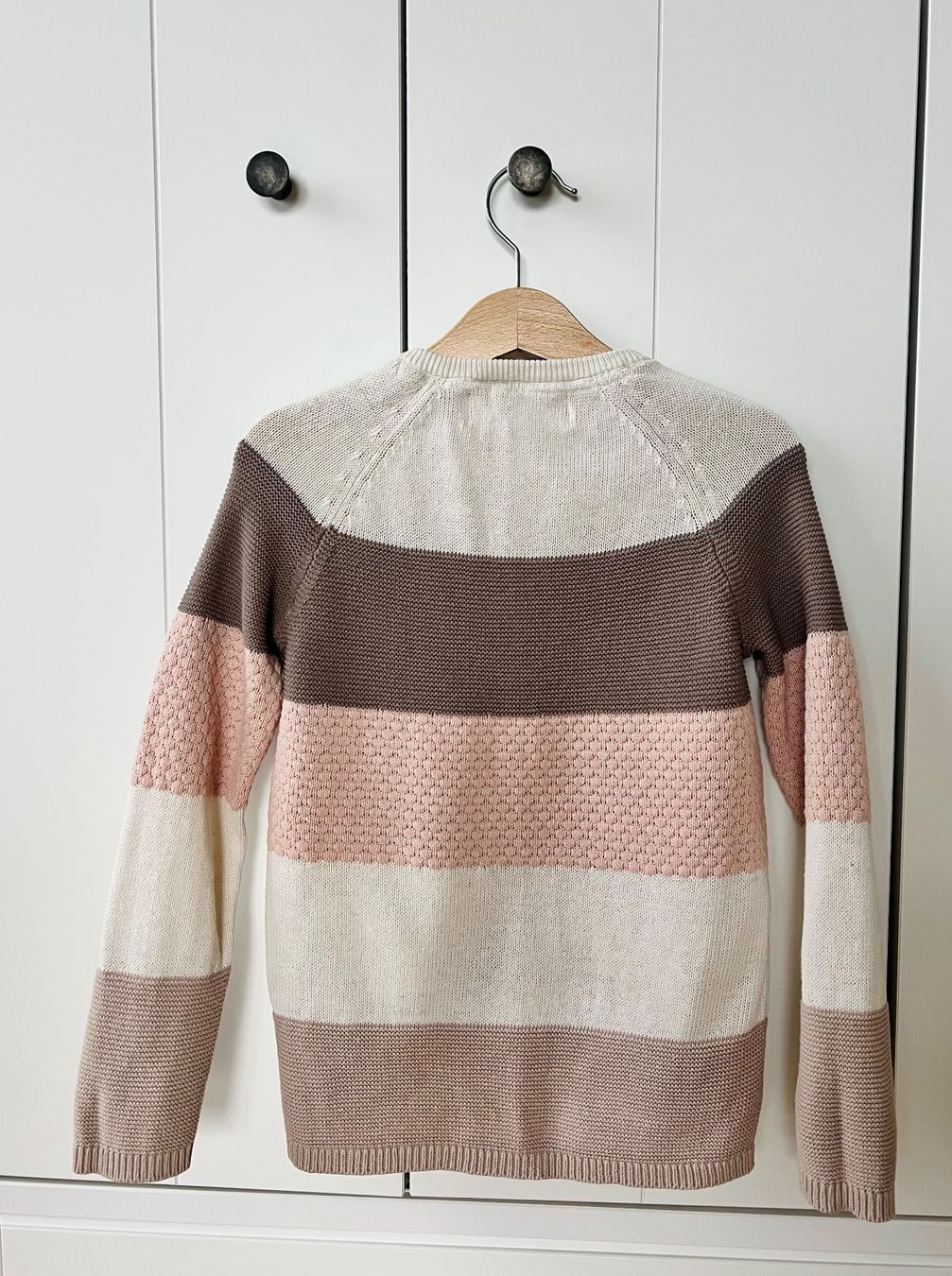 H&M Pullover & Sweatshirts: H&M 110 - 116 Pullover Strickjacke beige rosa – Gebraucht aus Burgdorf von rulan 2