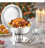 Chafing Dish Set Hochzeit Speisenwärmer Edelstahl 4,7L 4 Stk
