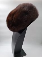 👑 Somptueuse Toque en Véritable Vison – Élégance Vintage