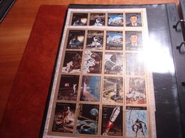 Ajman um 1975, 2 Bogen Z-Druck History of Space o