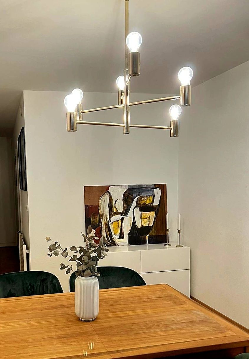 Kronleuchter & Deckenlampen: Designer Hängeleuchte/Kronleuchter in Gold – Neu (gemäss Beschreibung) aus Zürich von cp. 1
