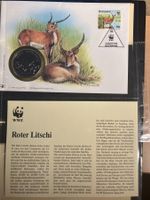 Botswana 1995 WWF Roter Litschi Münzbrief 30 Jahre WWF