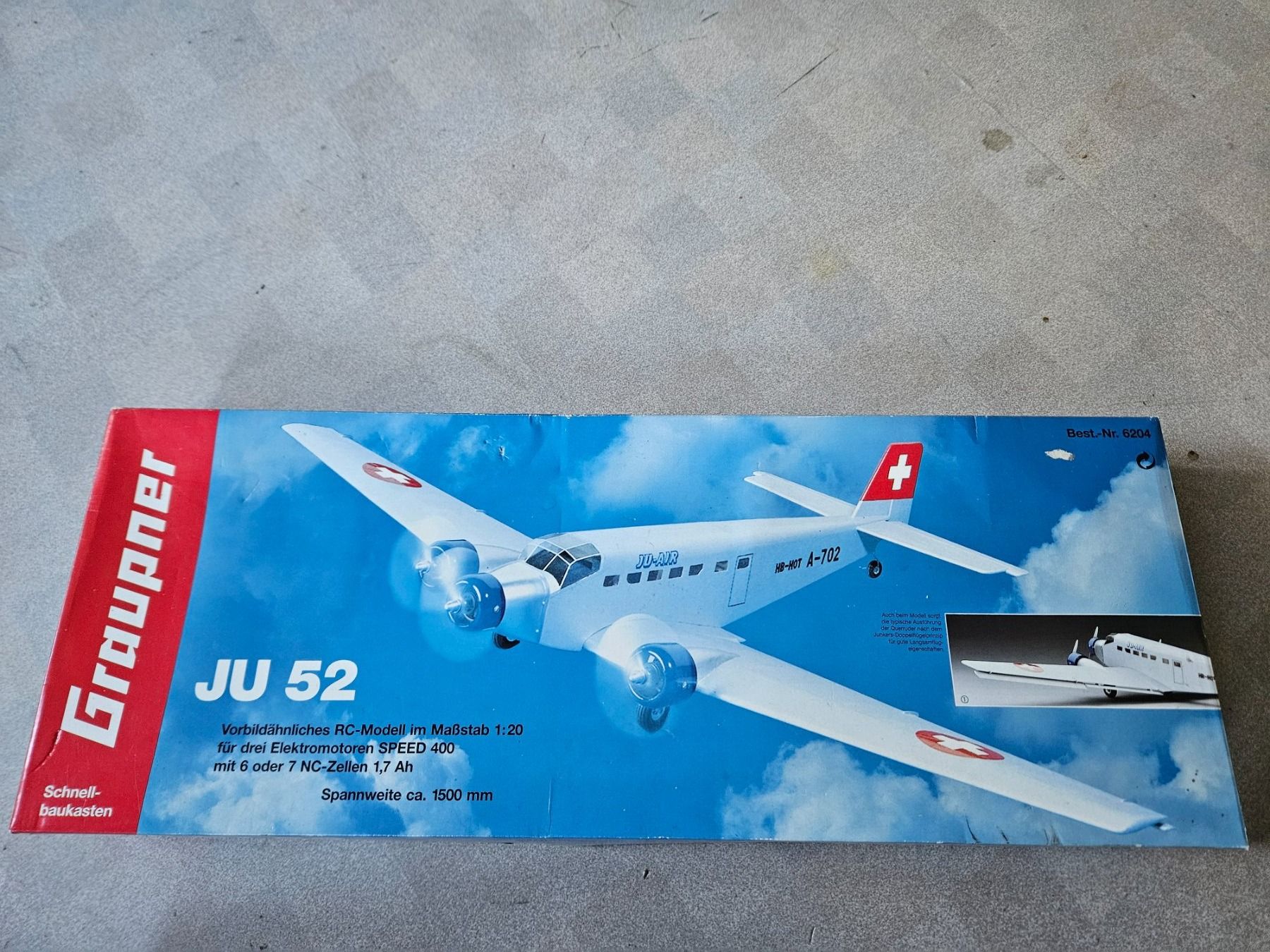 Graupner RC Modellbau: Graupner JU 52 mit Antriebsset – Neu (gemäss Beschreibung) aus Ettenhausen TG von