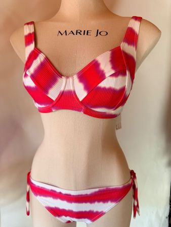 TRIUMPH, Bikini SUMMER FIZZ, Grösse 38D/38, Farbe Pink/Weiss