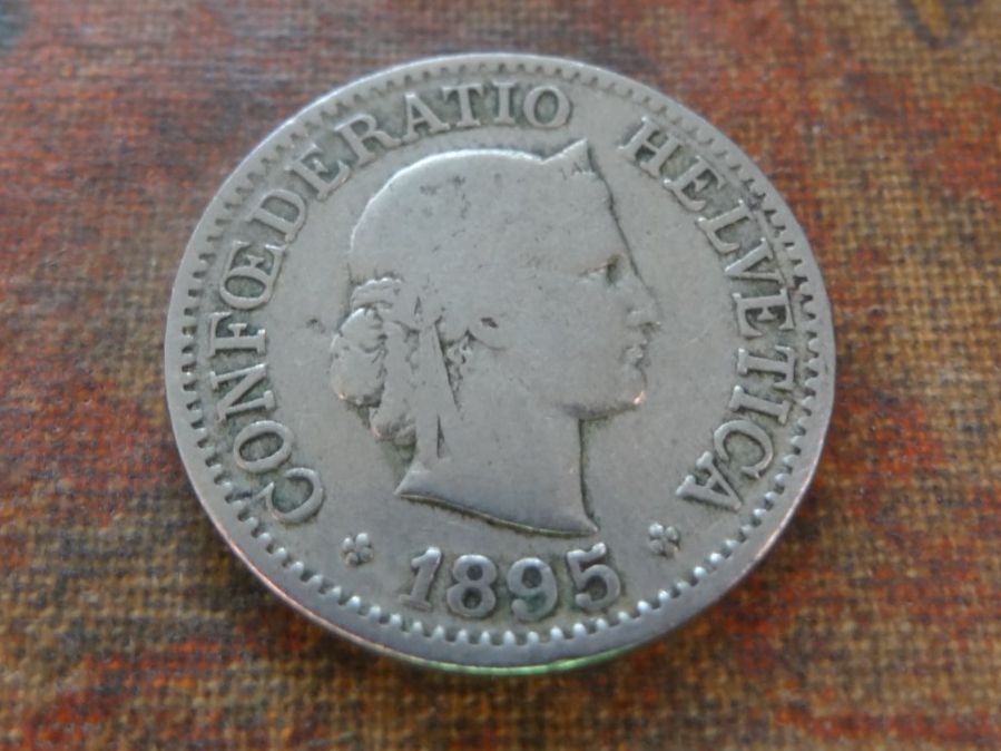 Tutti le monete: 10 Rp. 1895  (B) – Usato da Romanel-sur-Lausanne venduto da Swift13