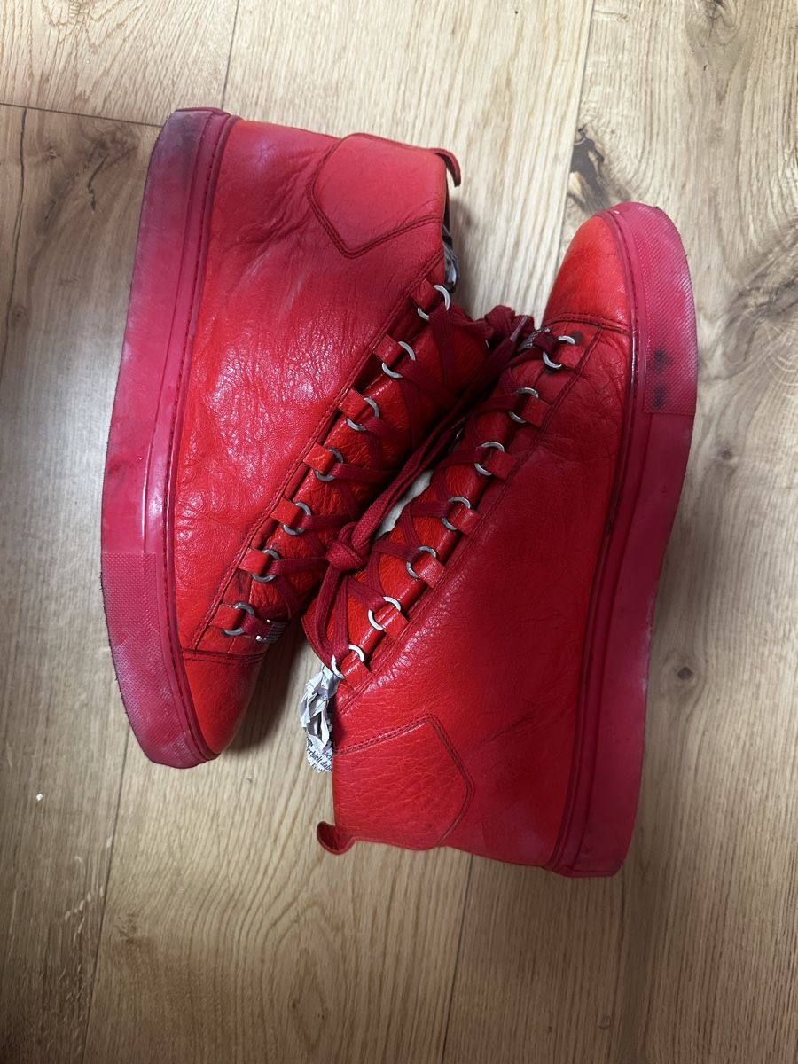 Balenciaga Herrenschuhe: Balenciaga Arena High 43 Rot – Gebraucht aus Kreuzlingen von 927572 2