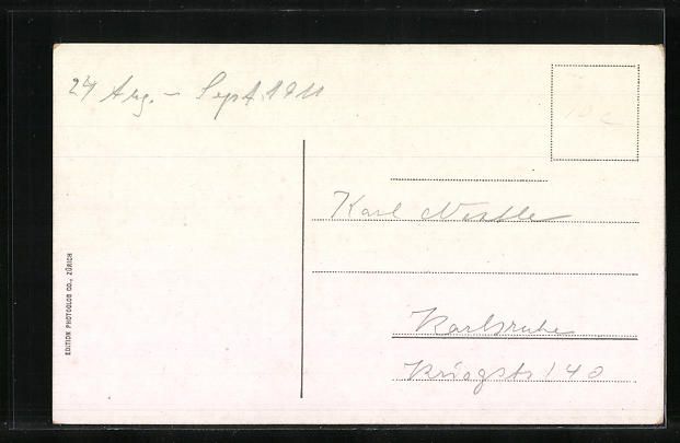 Cartoline postali: AK Lungern, Totalansicht mit Wilerhorn – Usato da Berlin venduto da bartko-reher 1