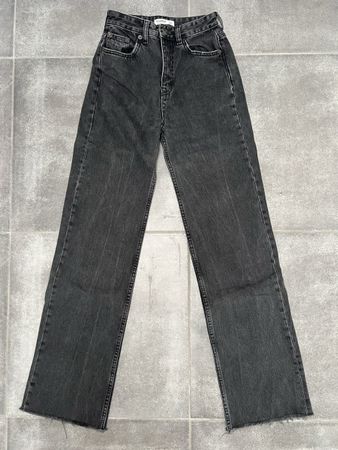 Pull & Bear Jeans Grau Straight Grösse 34