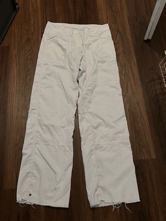 Weiße Damen Cargohose, Größe S, y2k