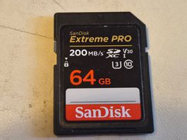 SD Card SanDisk Extreme PRO 64GB / 200MB/s