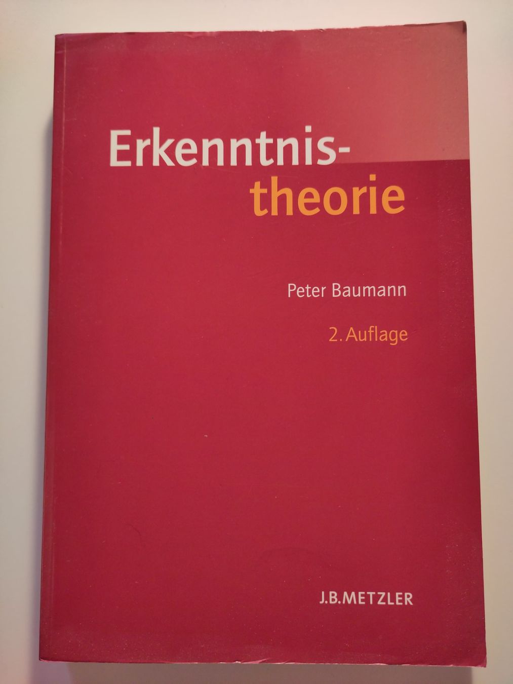 Libri: Erkenntnistheorie - Peter Baumann – Usato da Bülach venduto da Tiefschlaflos