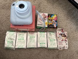 Fujifilm Instax Mini 12 Pastellblau Sofortbildkamera mit Fil