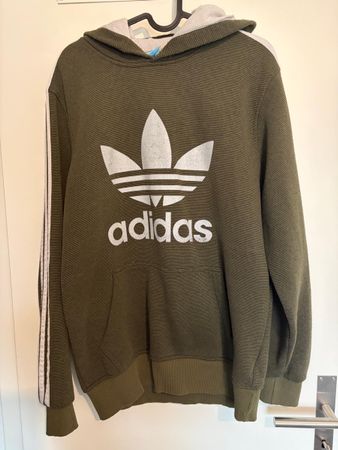 Adidas Hoodie Olivgrün, Gr. L