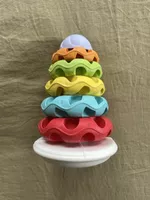 Stapelspielzeug aus Kunststoff, mehrfarbig