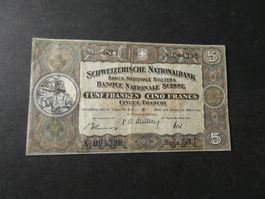 Schweiz 1952, 5 Franken  -