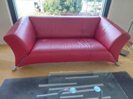 Sofa Rolf Benz (Leder rot)