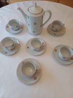 Kaffeeservice mit Blümchenmuster, Vintage Look