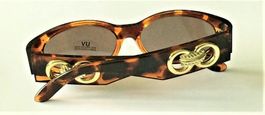 Vintage Sonnenbrille, Schildpatt Optik mit goldenen Details