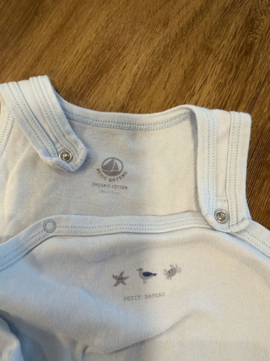 Petit Bateau Barboteuses:  Petit Bateau Set Grösse 81/ 18 m hellblau – D'occasion à Rothenthurm par LaThie 1
