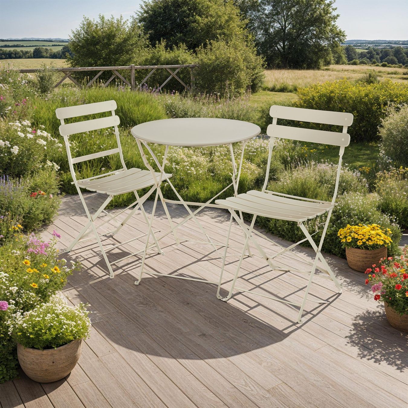 Set de table et chaises: Bistrotisch Set Frieda creme – Neuf (Voir description) à Murten par Roland.Kemmer.AG 2