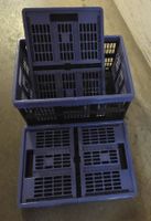 3 Harasse zusammen leg bar Blau Anthrazit