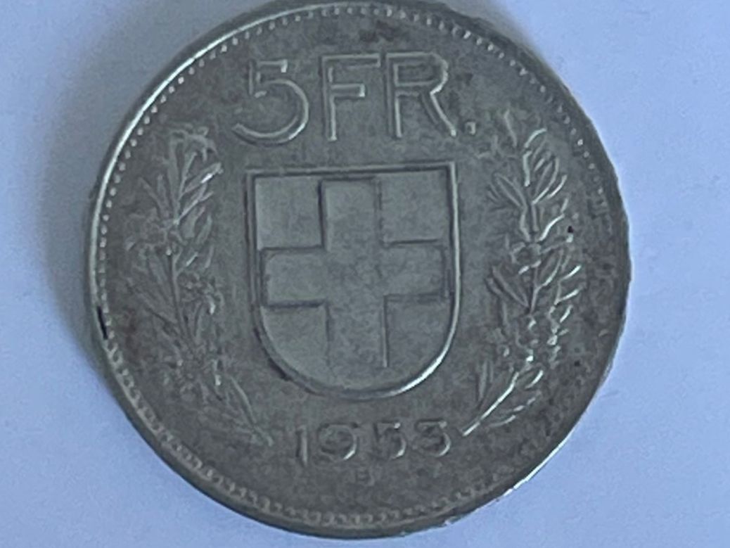 Tutti le monete: 5 Fr 1953 – Usato da Erlach venduto da rsci 1