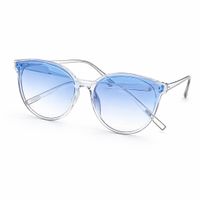 Stylische Damen Sonnenbrille Blau Transparent
