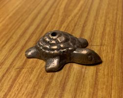 Räucherstäbchenhalter Halter Schildkröte Messing Meditation