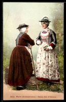 AK Wallis, Evolenerinnen in Tracht