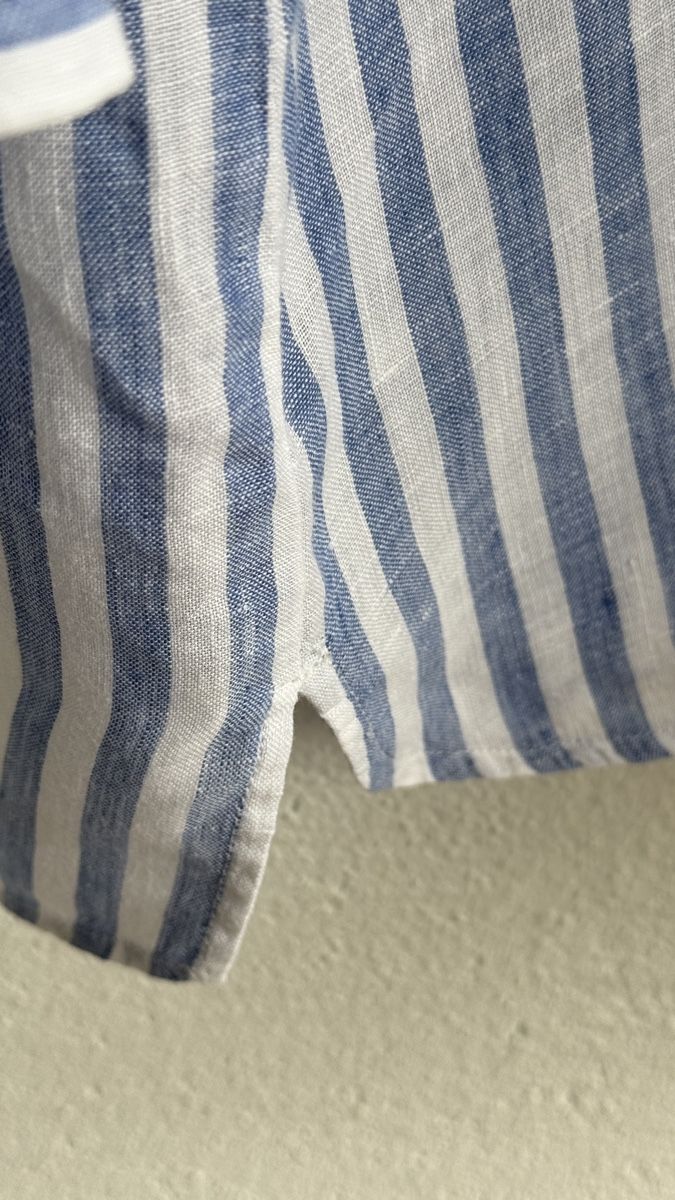 Max Mara Camicette: WEEKEND MAX MARA Leinen Bluse, hellblau, oversize – Usato da Weesen venduto da isabelleST 4
