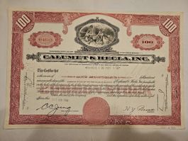 Alte Aktie Calumet & Hecla Mining 1960, USA, Rarität!