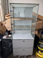 USM Haller Regal mit Türen und Schubladen grau