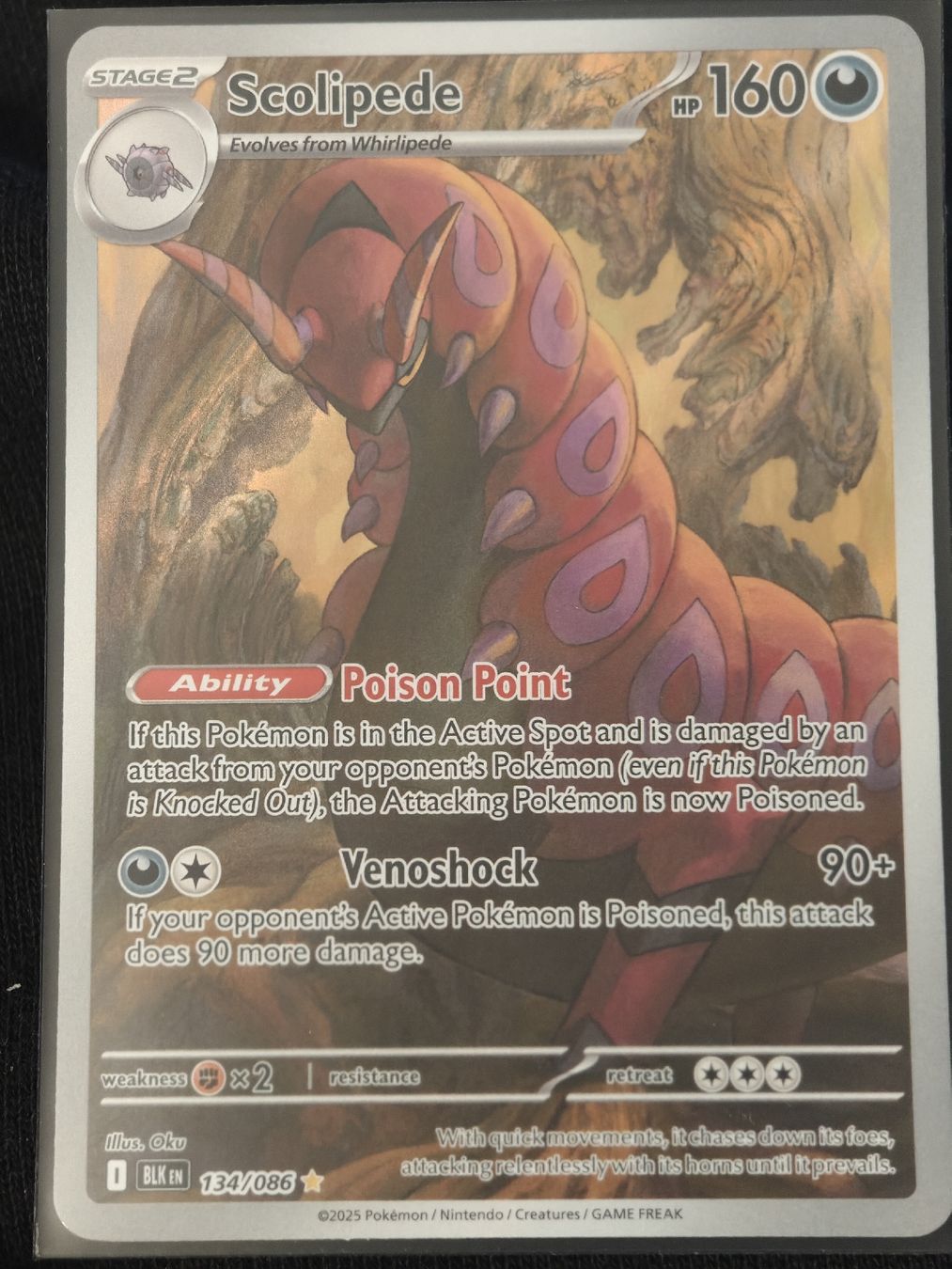 Pokémon Carte collezionabili: Scolipede 134/086 EN – Nuovo (secondo la descrizione) da Therwil venduto da Cordachu_Trade