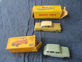 lot de 2 Dinky Toys :Opel Rekord (num. 554) + Renault 4 (518